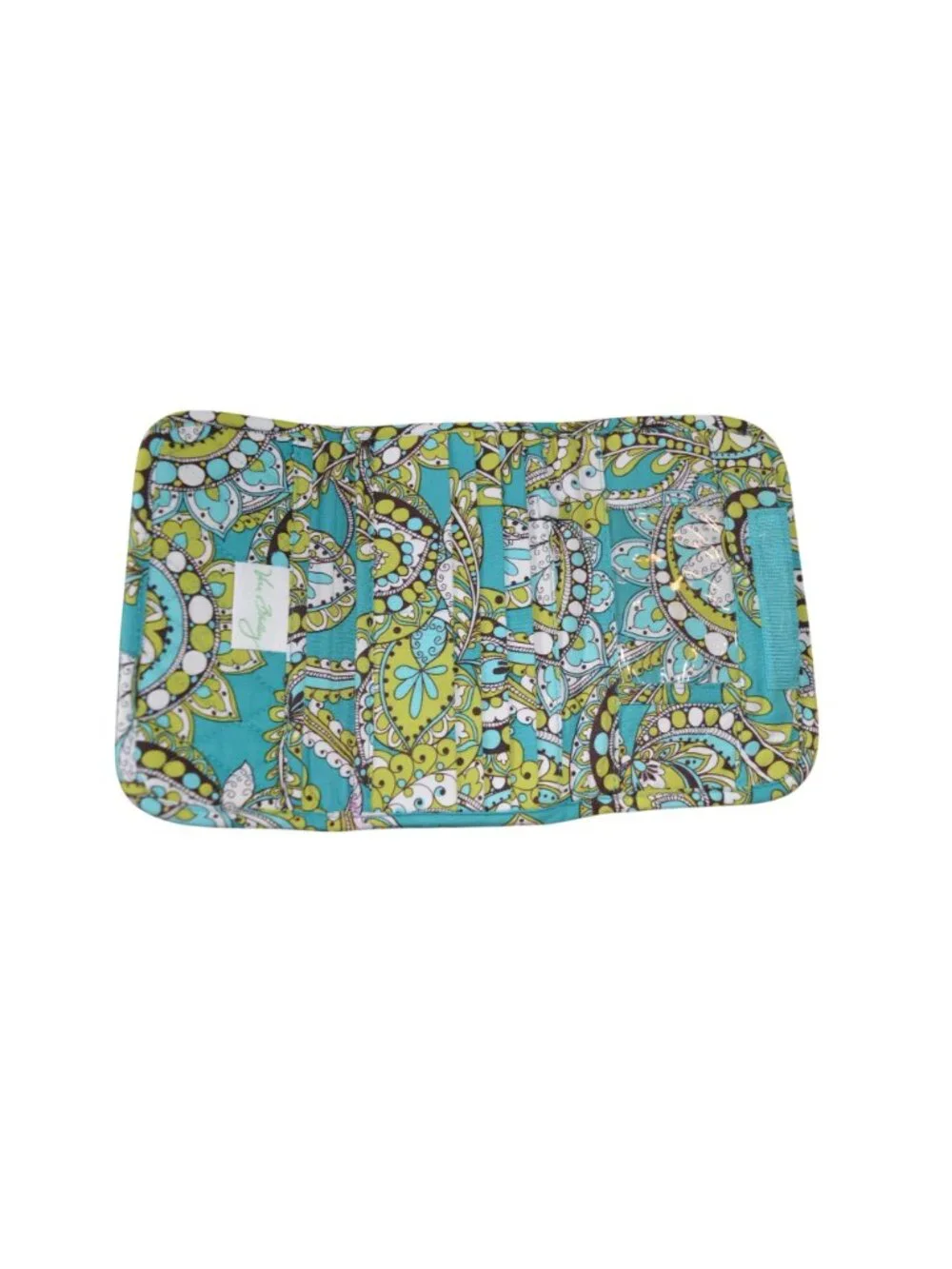 Vera Bradley Hook & Loop Trifold Wallet Retired Peacock Print Spring 2007 - Picture 4 of 5